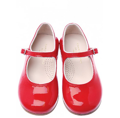 Marie Morenz 310 Ballerina Mary jane Rot Lack BESTSELLER