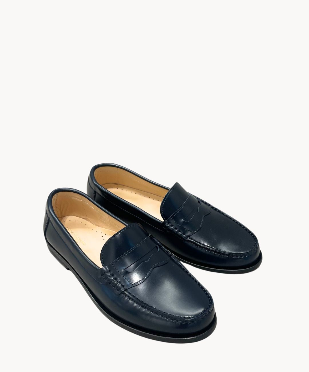 College Schuhe Damen  Leder Blau Marine Marie Morenz