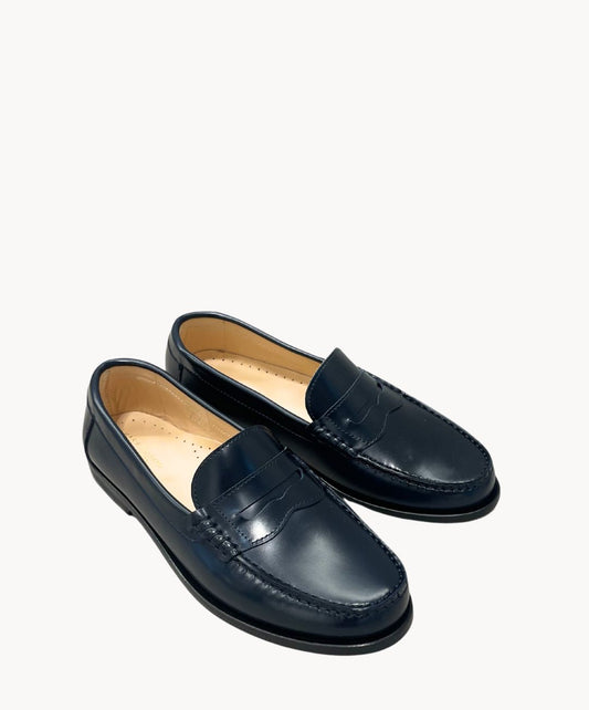 College Schuhe Damen  Leder Blau Marine Marie Morenz