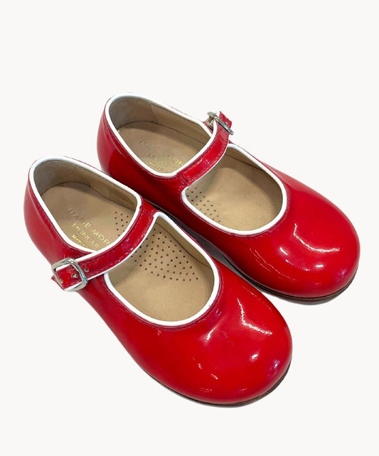 mary jane rot lack kinder leder