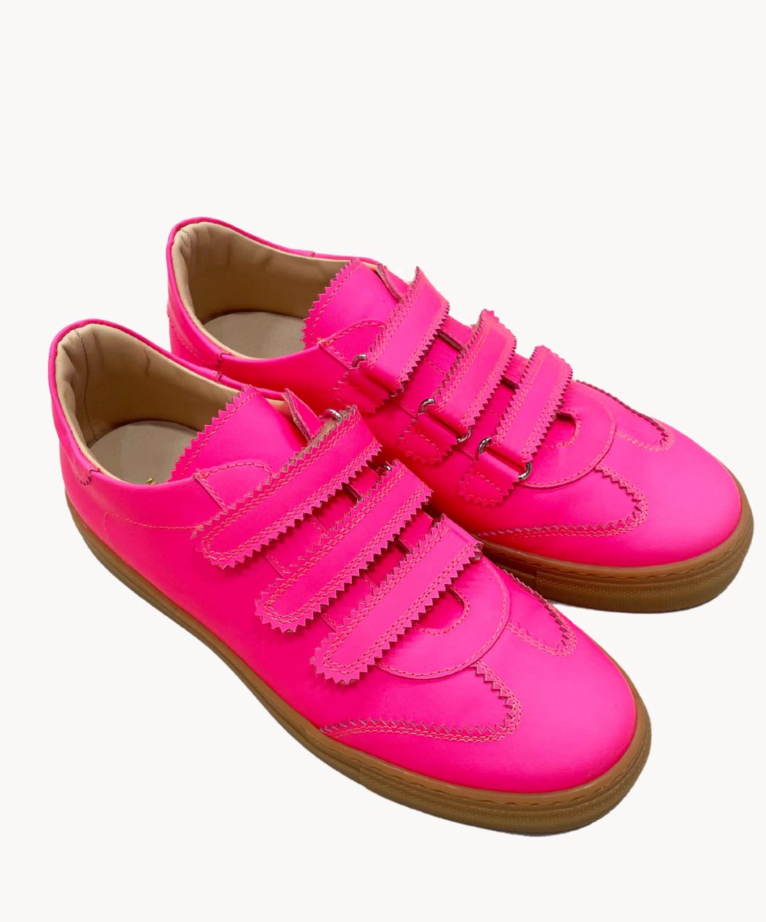 Marie Morenz Klettsneaker Neonpink LIMITIERT